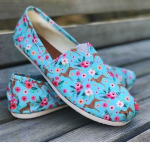 Vizsla Flower Casual Shoes (slip-ons)